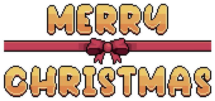 Pixel art joyeux noel