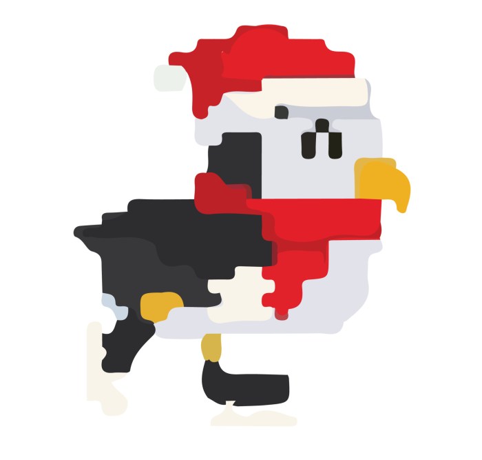 Pingouin pixel art