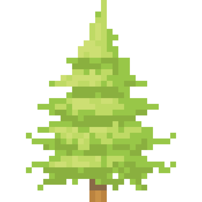 Sapin pixel art