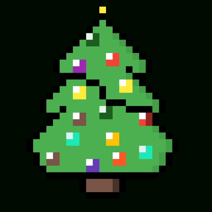 Pixel sapin de noel