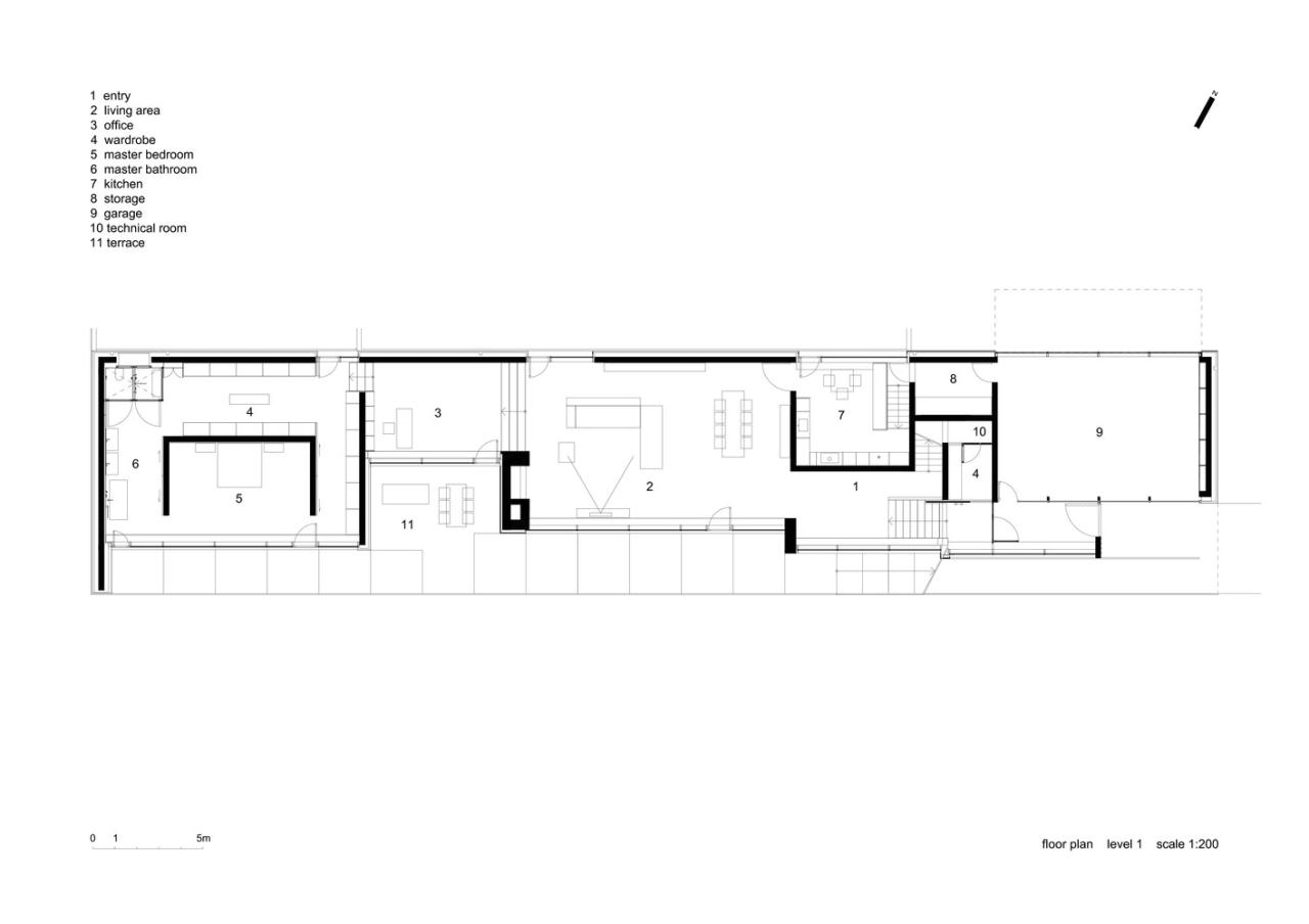 Plan maison terrain en longueur