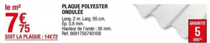 Plaque polyester translucide brico depot