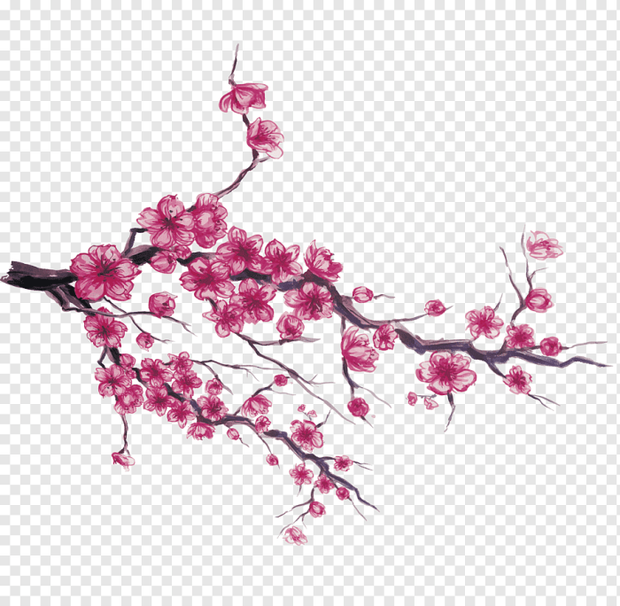 Dessin japonais fleur