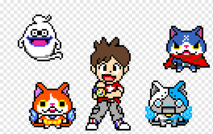 Pixel art yo kai