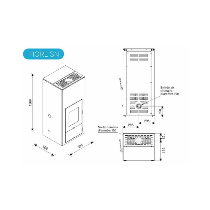 Poele a granule sans electricite laminox