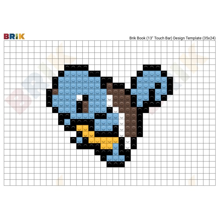 Pixel art a imprimer pokemon