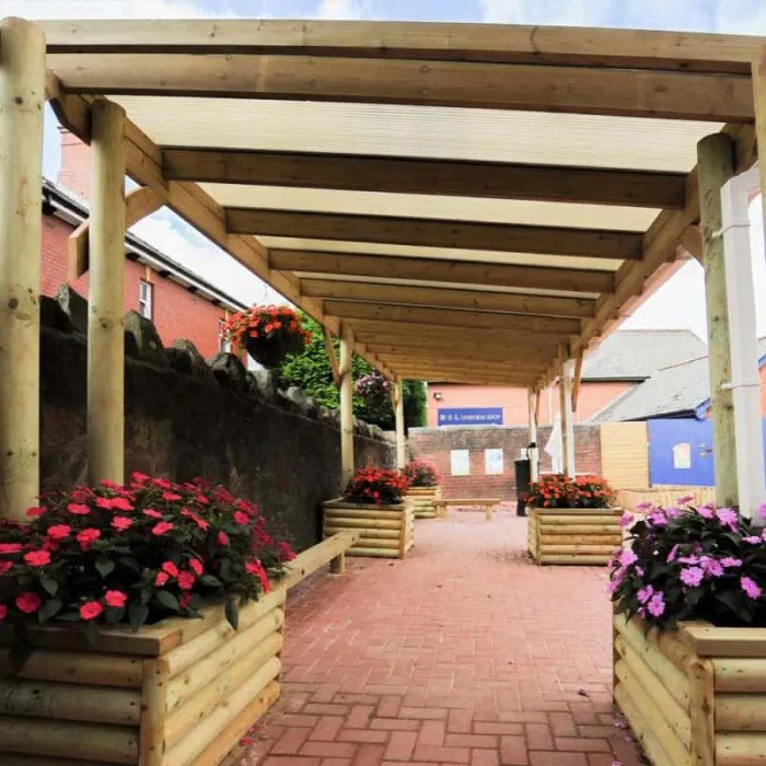 Pergola azura polycarbonate