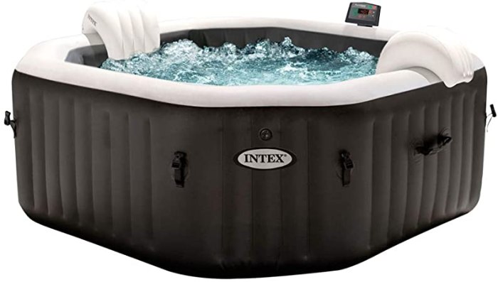 Gonflable carré hydrojet carre jacuzzi bliss oviala