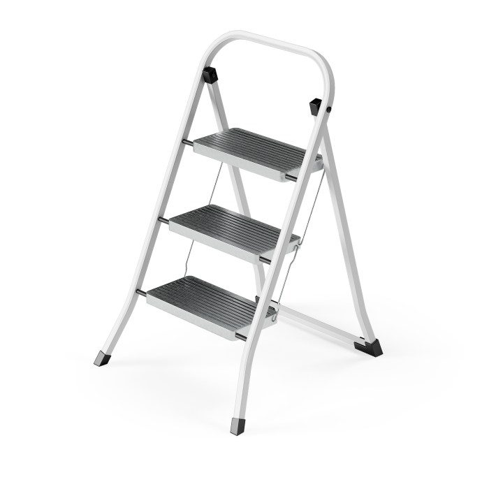 Platform step ladder cosco work steel max lb capacity ladders load ft vwr