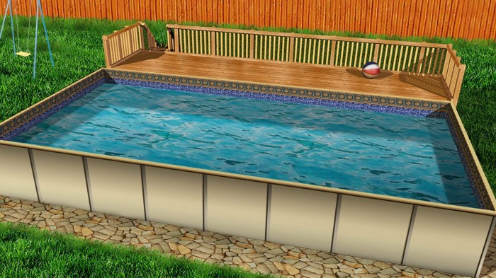 Piscine bois rectangulaire hors sol