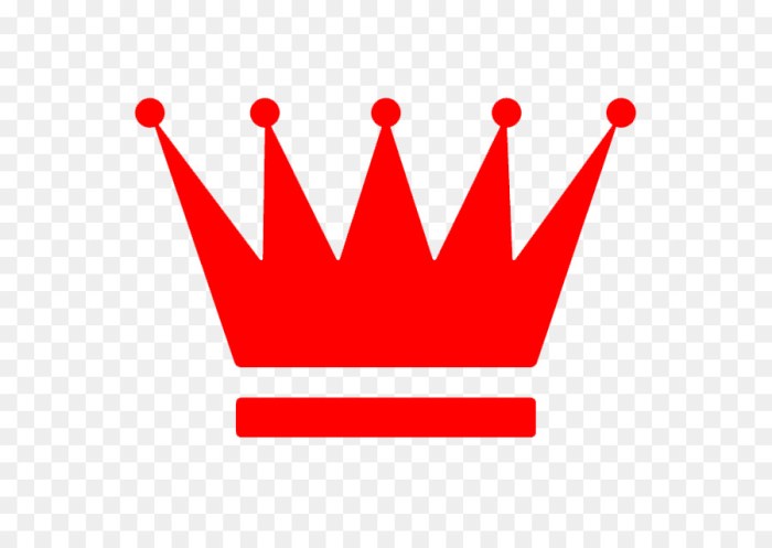 Logo avec une couronne rouge