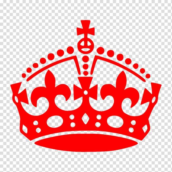 Logo avec une couronne rouge