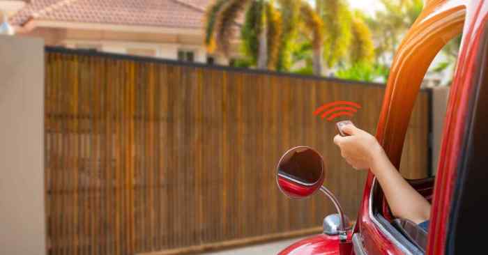 Gache electrique sans fil avec telecommande