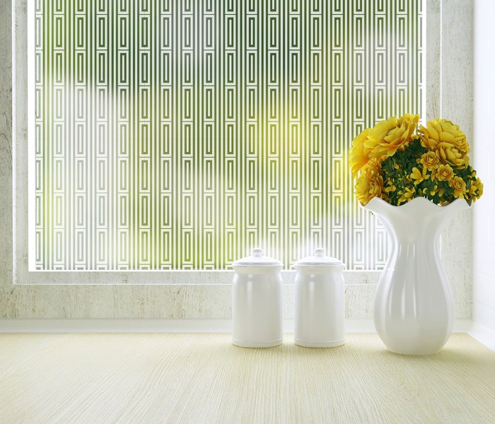 Patterned frosted adhesive abodewindowfilms etched