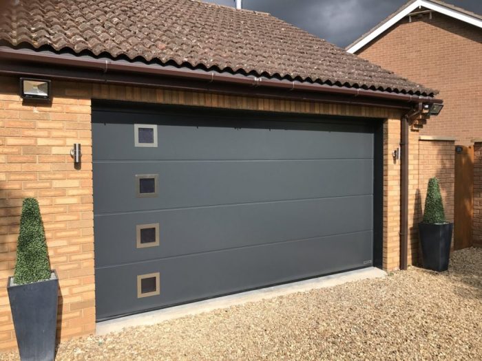 Sectional doors garage