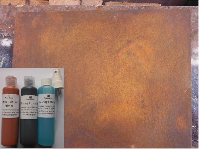 Rust painting paint effects rusted peeling rusty texture metal colors artist layers rusting paintings wall colour artwork surface textures bard