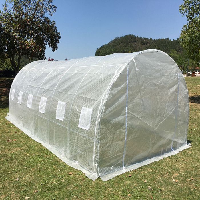 Serre de jardin tunnel 6 x 3 m galvanis