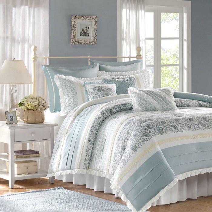 Bedding chic shabby duvet natural cover set grey bed beige luxury french ebay