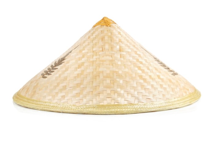 Straw cone bamboo coolie