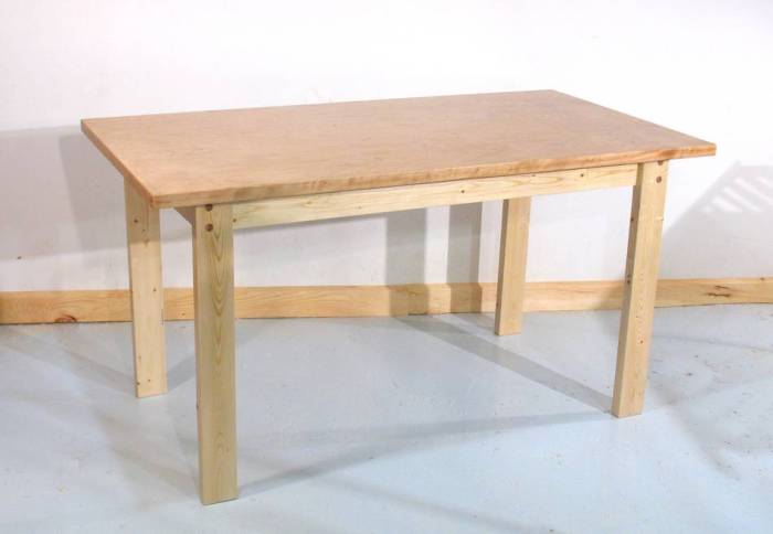 Construire une table en bois