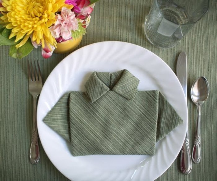 Table napkins fold wikihow ways