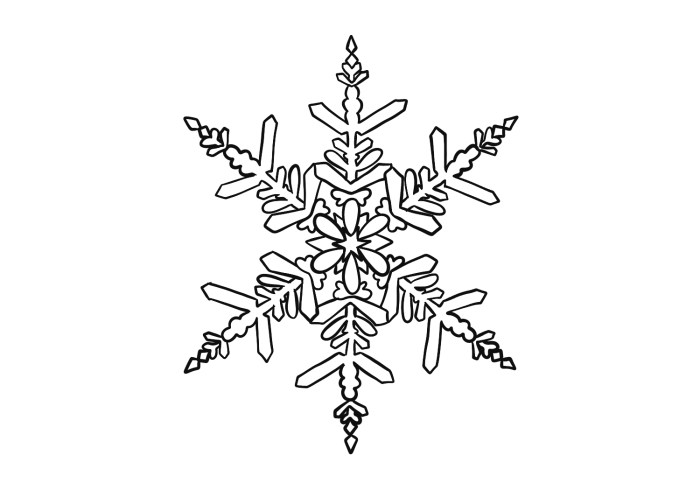 Snowflake drawing draw snowflakes wikihow clipart snow drawings color christmas ice steps flakes diy but library ideas choose board easily