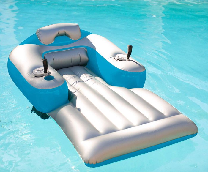 Pool motorized lounger inflatable float runner splash swimming loungers cool sale