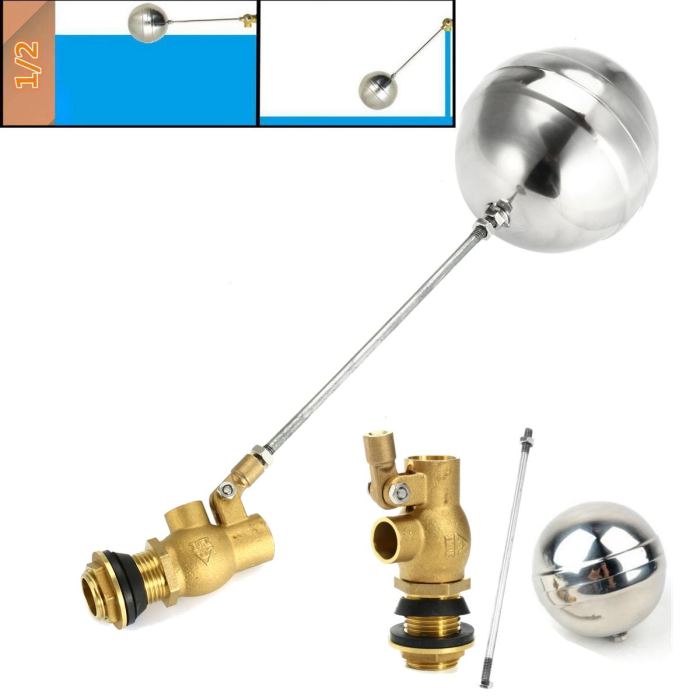 Float valve automatic edelstahl toilet repair schwimmer messing schwimmerventil dn15 gewinde wassersensor kugel steel