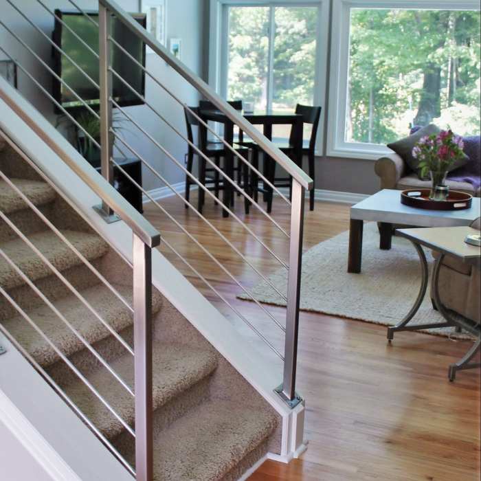 Railings stairs wood metal staircase balusters railing modern stair interior ideas spindles building wall banister remodel house bannister iron southern