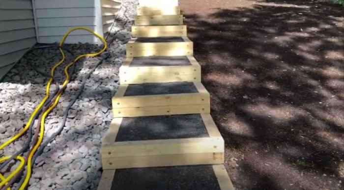 Comment faire un escalier dans un talus