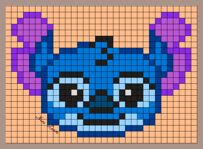 Pixel art de stitch