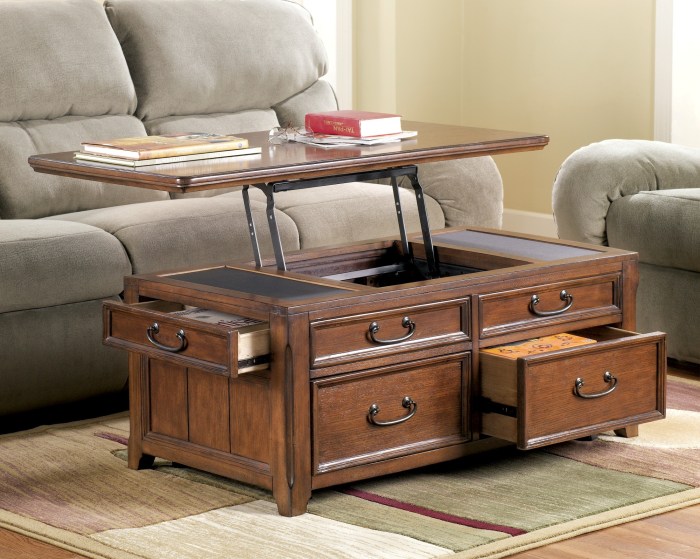 Coffee lift table top storage tables ikea furniture bobs set ideas drawers style royhomedesign roy