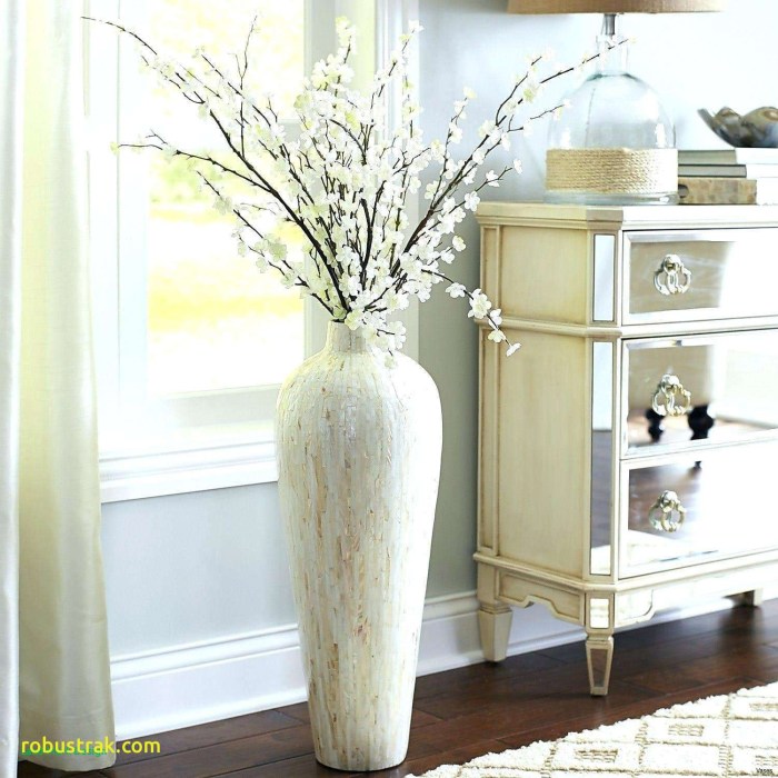 Idee deco grand vase transparent