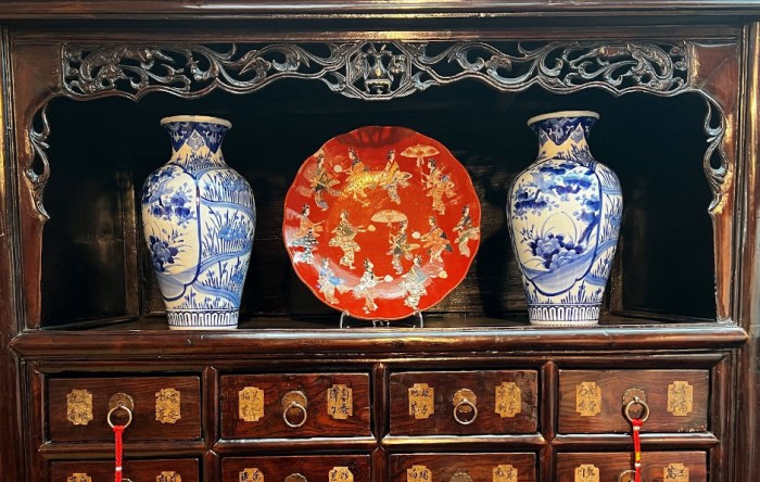 Decorer avec des objets chines en brocante