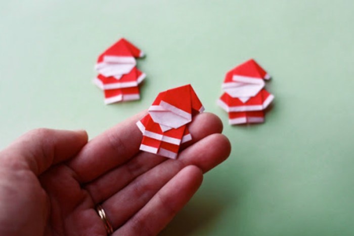 Origami facile de noel