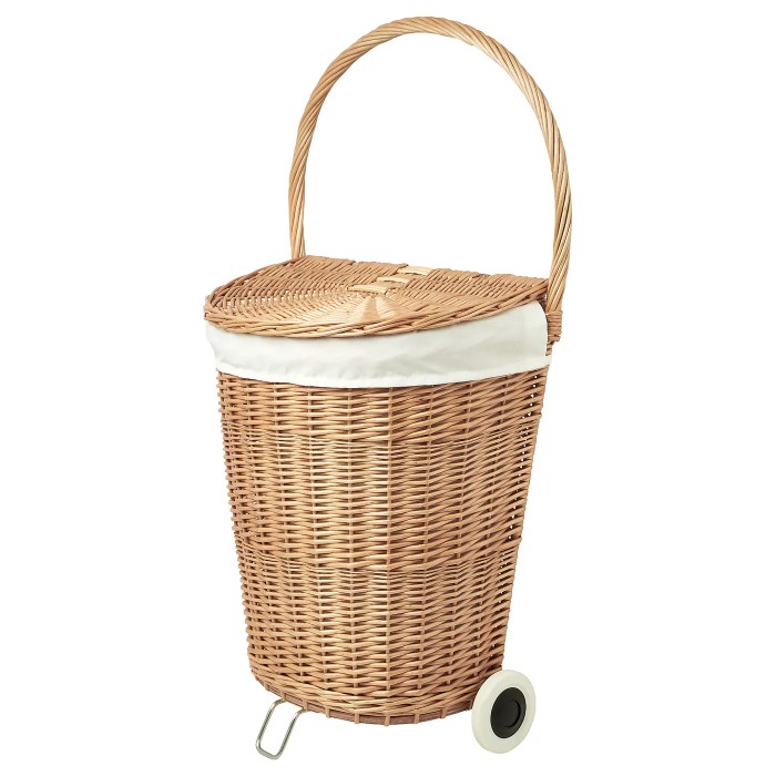 Panier linge osier ikea