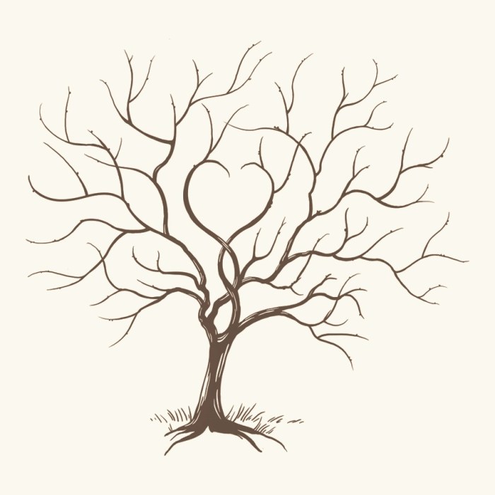 Arbre sans feuille dessin