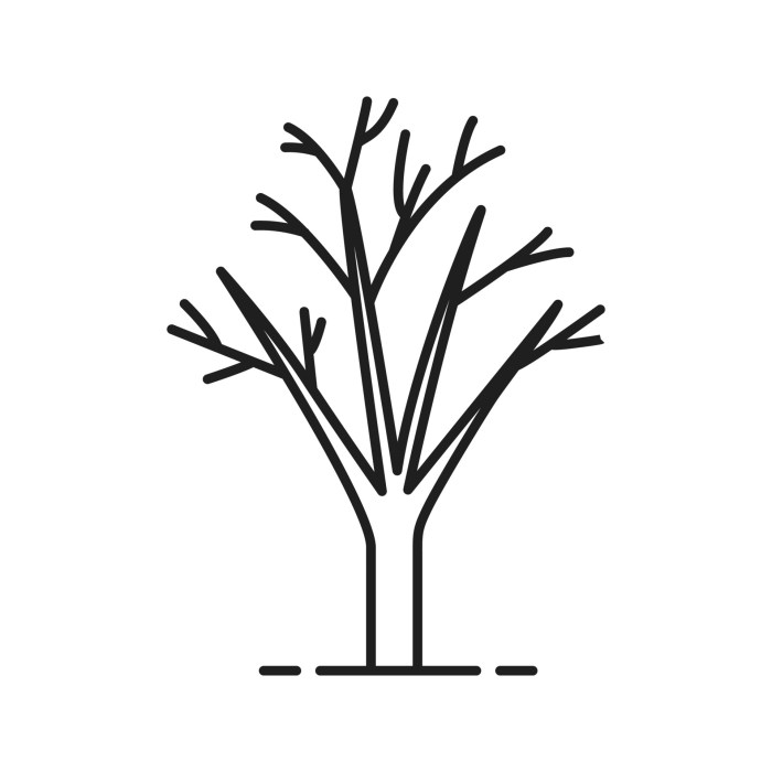 Tree leaves drawing sketch clip visit draw without