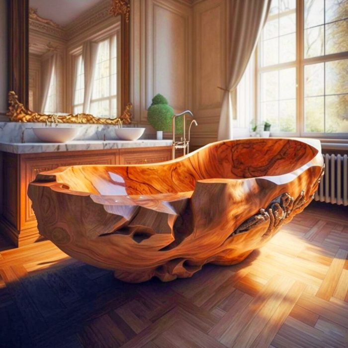 Tanchit salle de bain sur plancher bois