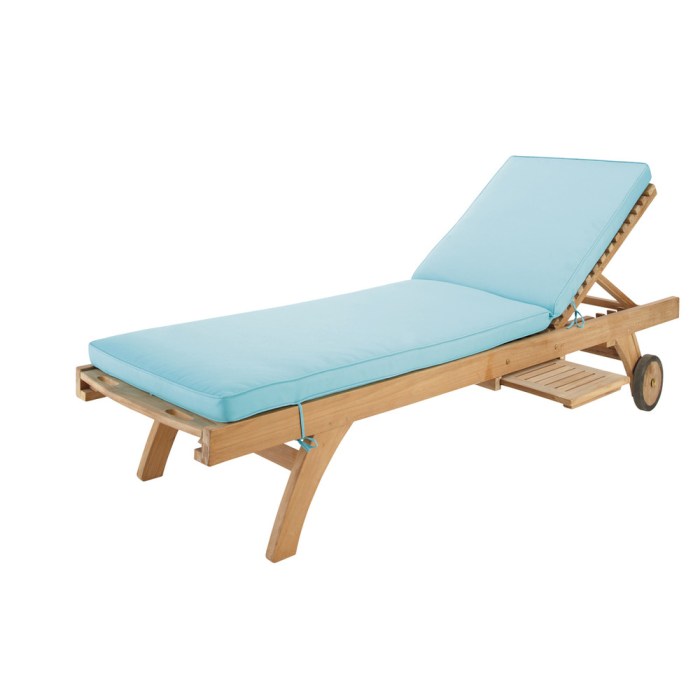 Mattress lounger sun blue