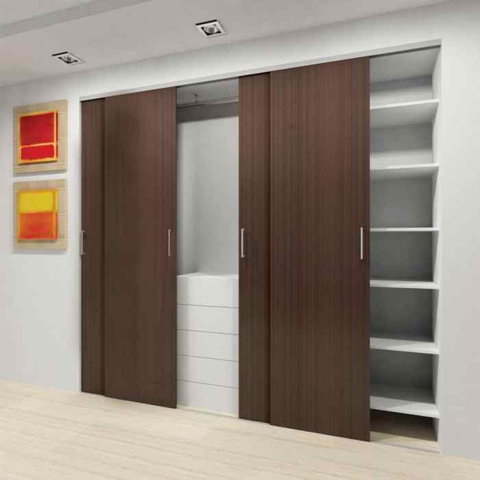 Closet doors sliding door ideas hallway bypass bedroom barn bedrooms diy basement hollow panel closets core cupboard three solid interior