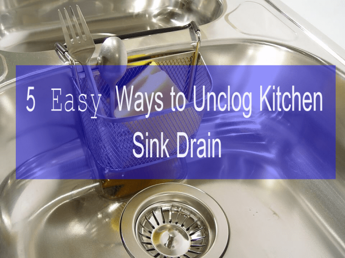 Sink unclog clogged