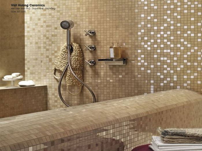 Tile bathroom blue mosaic tiles mosaics shower ideas remodel master