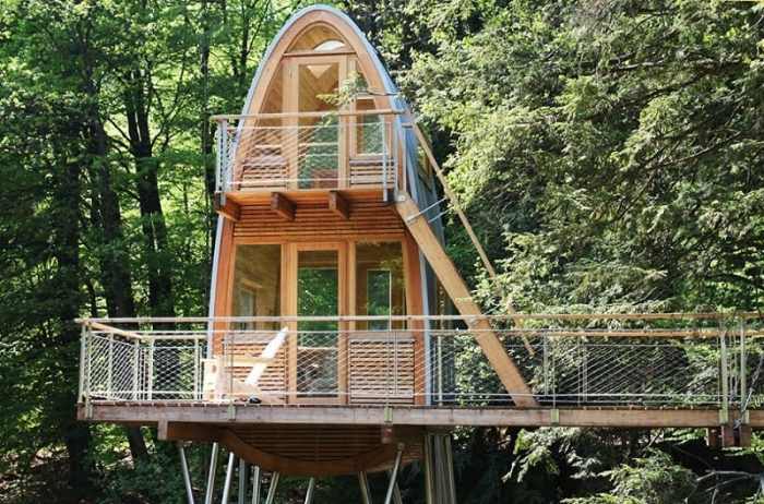 Stilts cabins treehouse beautiful style