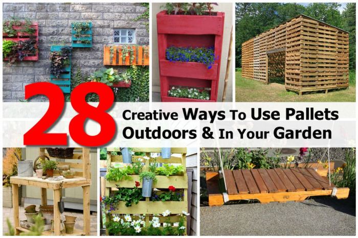 Pallet garden ideas diy pallets planter outdoor make