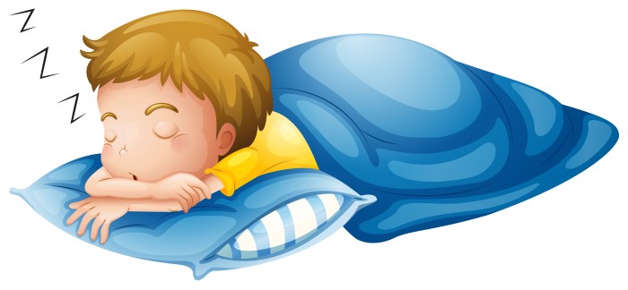 Dessin enfant dort