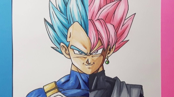 Vegeta dessin facile