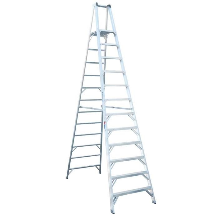 Ladder stairs ladders aide ideal security safety use top stabilizer way safely staircase stairwell diy amazon aluminum roof safe work