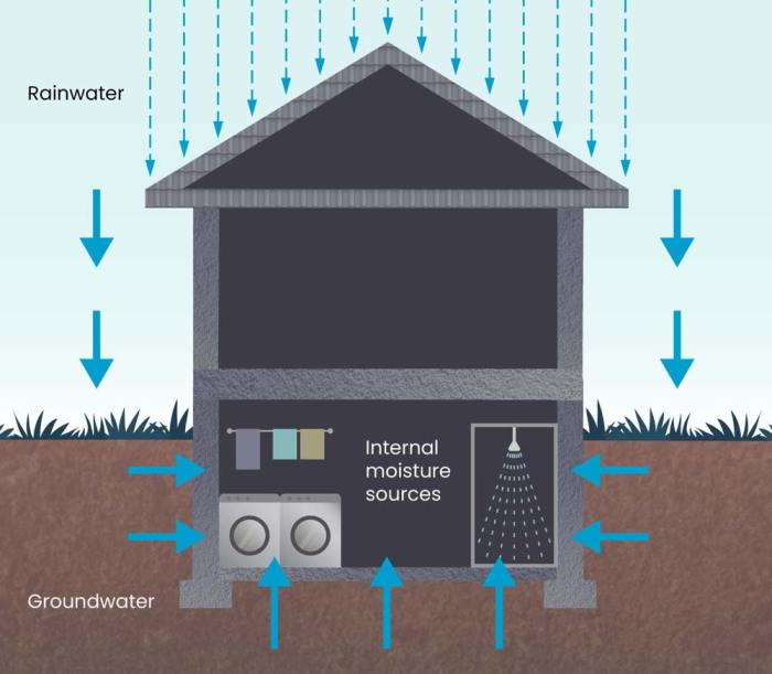 Causes de lhumidite du sous sol et comment y remedier