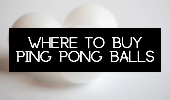 How to buy a ping pong ball set